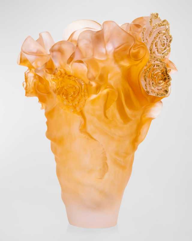Rose Royale Gold Leaf Vase